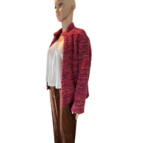 Chico’s Design Knobby-Knit Open-Front Jacket | M/8 - Picture 6 of 16